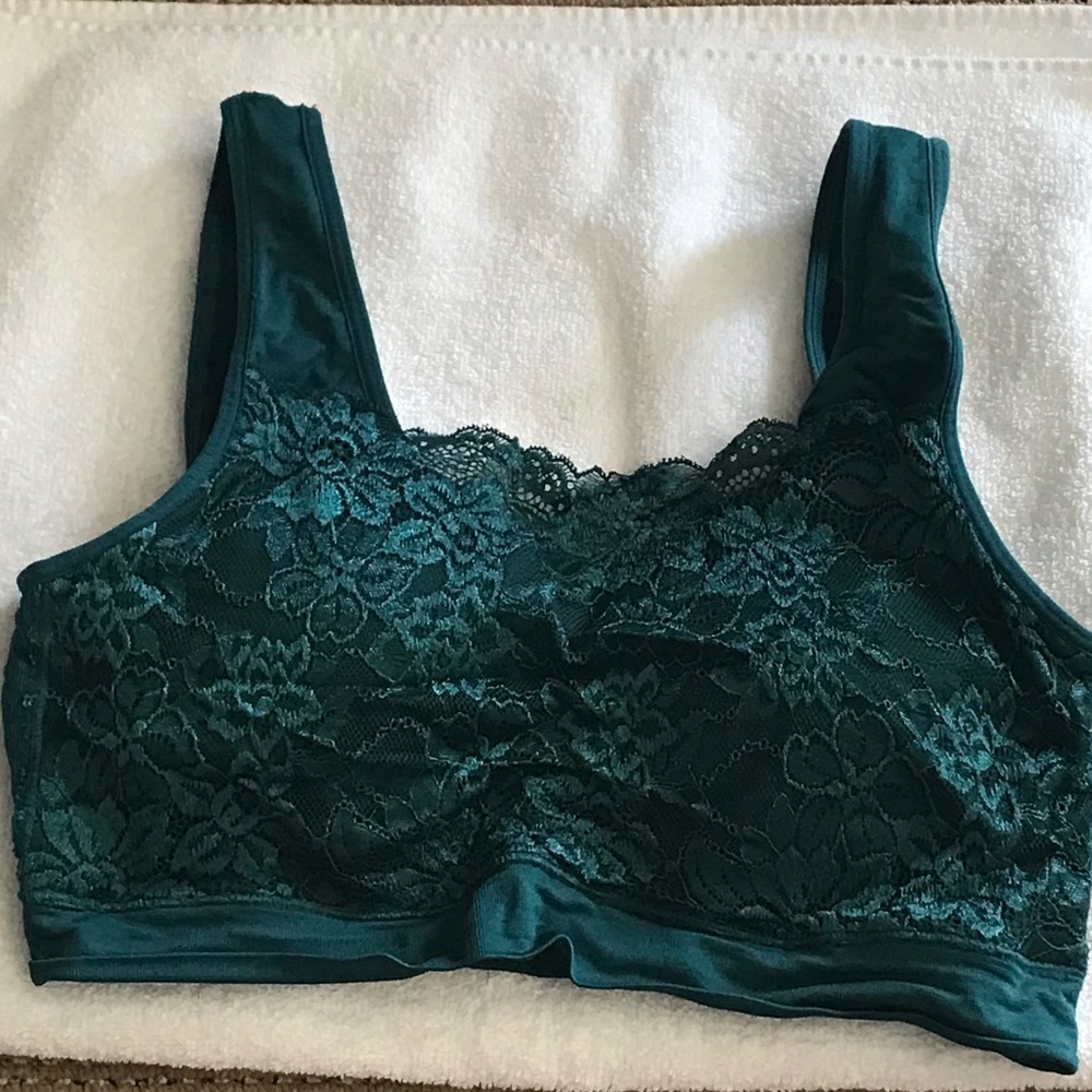 Rhonda Shear Lace Trim Bralette Lingerie Intimate Shapewear Cami